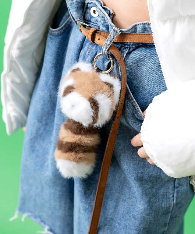 あらいぐまキーホルダー / キーリング アニマル チャーム アクセサリー