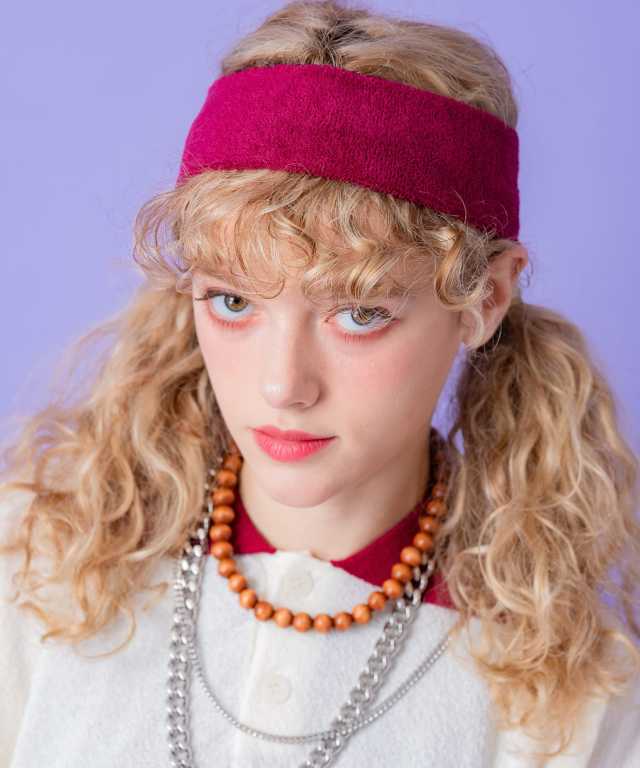 フェイクアイレットロングベルトバルーンワイドチノパンツ / メンズ