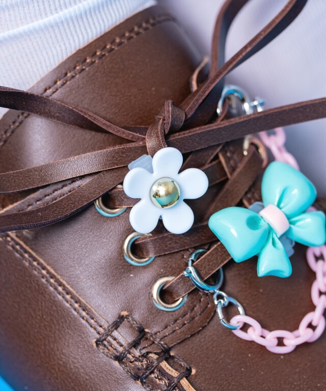 オープンジップフェイクレイヤーストライプ・パッチワーク風