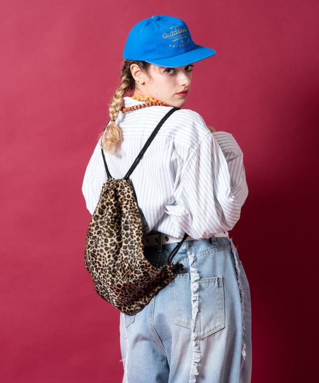 オトナのナップサック／モノトーンレオパ オトナのナップサック／モノトーンレオパ オトナのナップサック