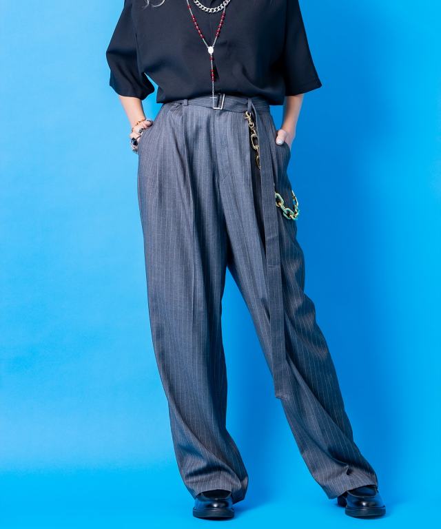 5.2万✨未使用 24年 アンスリード マルチピンストライプタックスカート ANY SIS 【洗える】マルチカラーストライプ スカート （ピンク