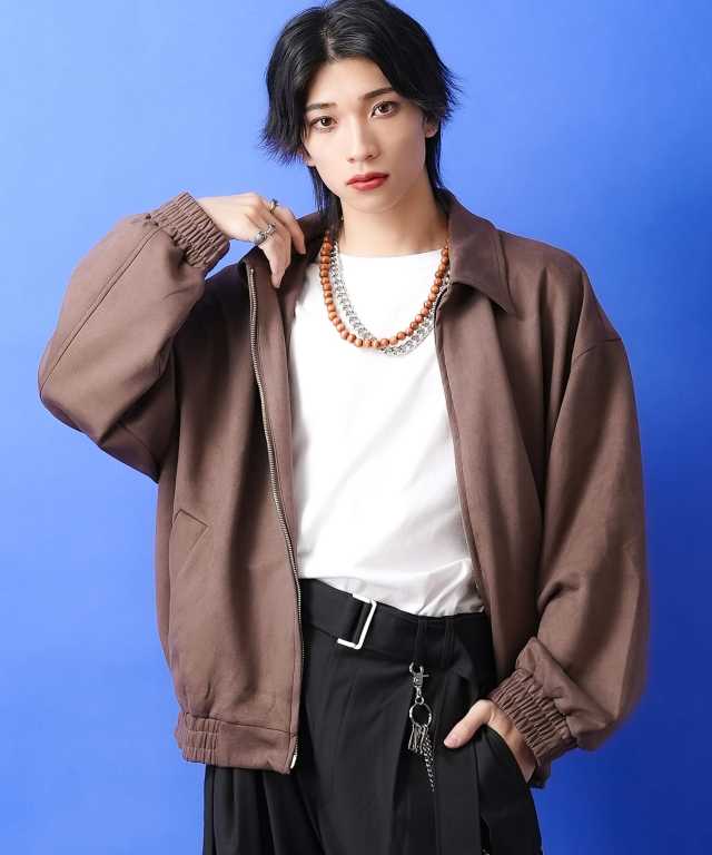 スウェードジップアップジャケット / メンズ レディース ユニセックス