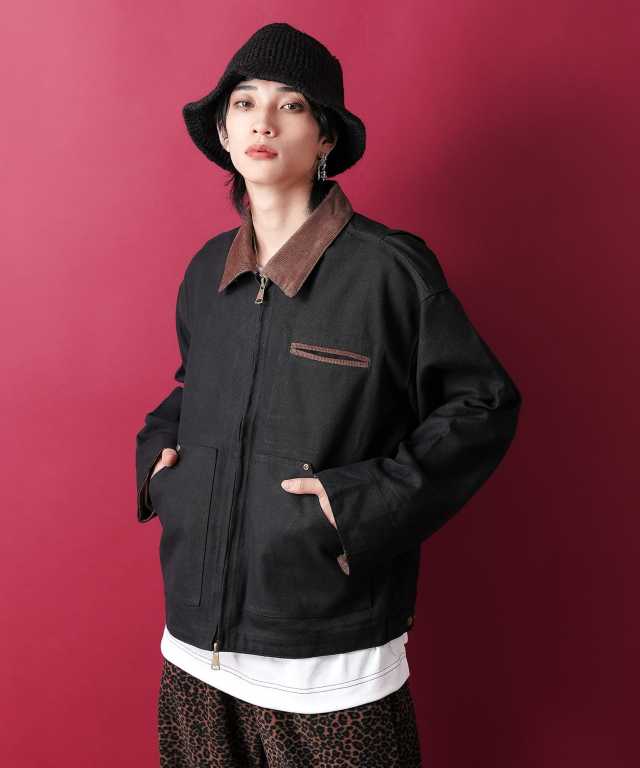 コーデュロイ襟ダックワークジャケット / ブルゾン メンズ レディース  