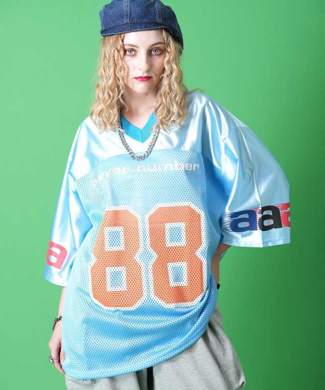 コンビメッシュナンバリングフットボールシャツ / 半袖 Tシャツ
