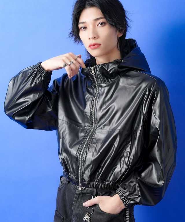 メタリッククロップドパーカー /メンズ レディース ユニセックス  