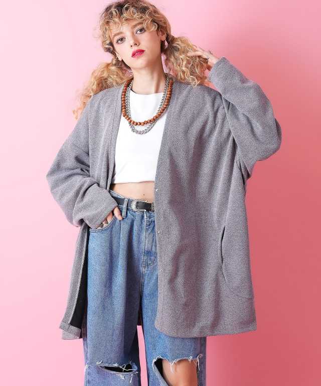 スナップボタンオーバーサイズポンチカーディガン / メンズ