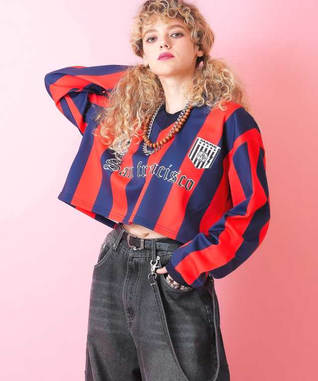 エルコア 刺繍襟付き 長袖シャツ XL14号大きいサイズ ドット柄 タグ  