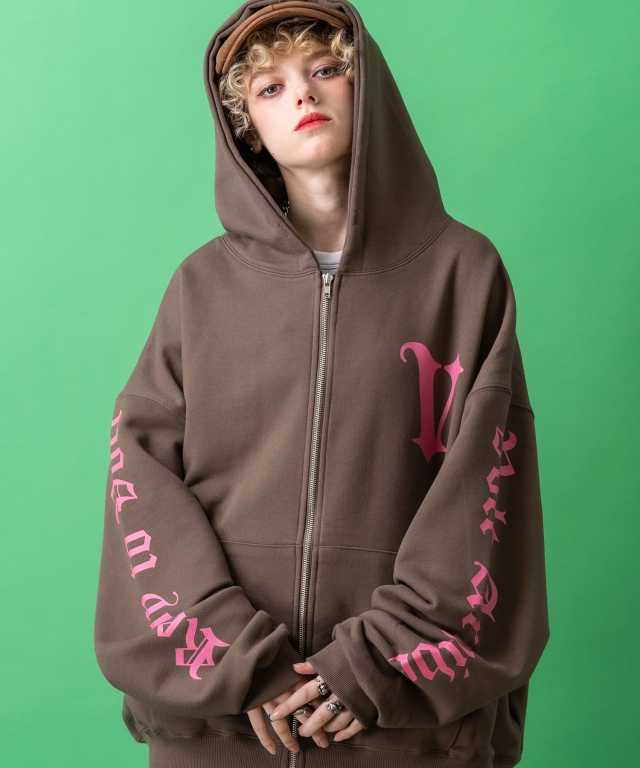 ストリートロゴスウェットジップアップパーカー / スエット ZIP 