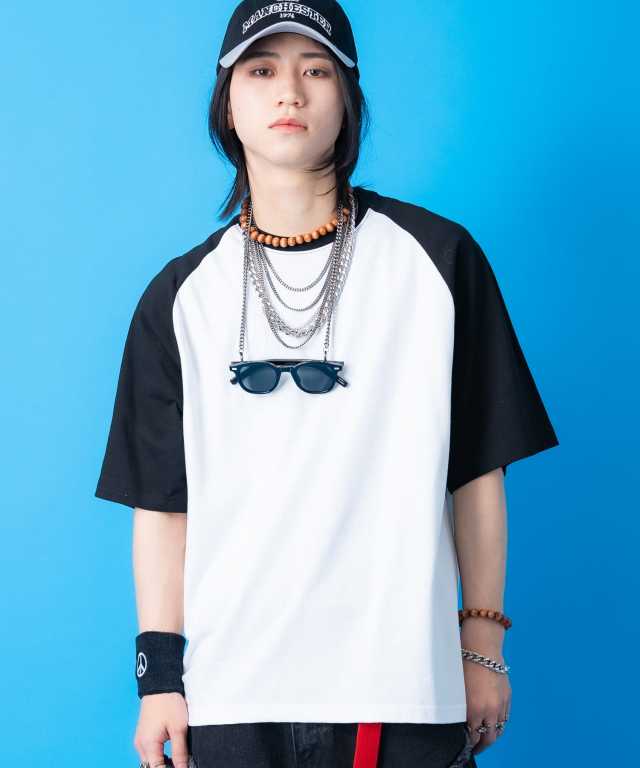 オーバーサイズラグランTシャツ / 半袖 カットソー メンズ レディース 
