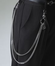 an meets zakka バイカラー2連ドレープウォレットチェーン