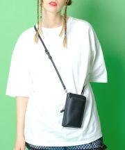 an meets zakka レザースマホショルダーバッグ
