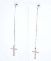 an meets zakka ロッキンモチーフロングチェーンピアス