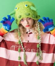 an meets zakka 未確認モンスターイヤーフラップニット帽