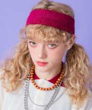 an meets zakka ループパイルヘアバンド