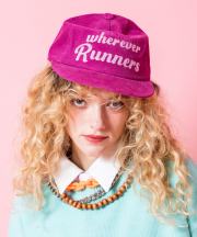 an meets zakka チェーン刺繍ロゴコーデュロイクラシックキャップ