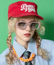 an meets zakka ビッグフレームスクエアサングラス