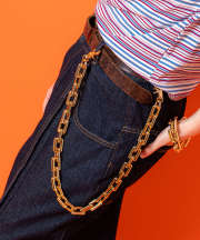 an meets zakka 【COMONONOSA(コモノノサ) 】OMOCHA CHAIN(オモチャチェーン) ウォレットチェーン -スクエア-