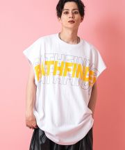 a.p.o.v.  グラフィックオーバーサイズノースリーブ/ホワイト