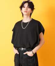 a.p.o.v.  ビッグポンチノースリーブ/ブラック