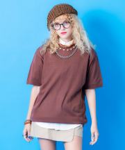 a.p.o.v.  ニットTシャツ/ブラウン