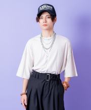 a.p.o.v.  ワンウォッシュコットンオーバーサイズTシャツ/ベージュ