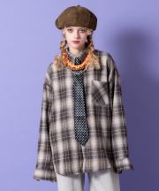 a.p.o.v. クラシックチェック柄コットンネルシャツ/ベージュ