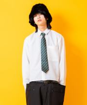 a.p.o.v. オーバーサイズクロップド丈ジャージーシャツ/ホワイト