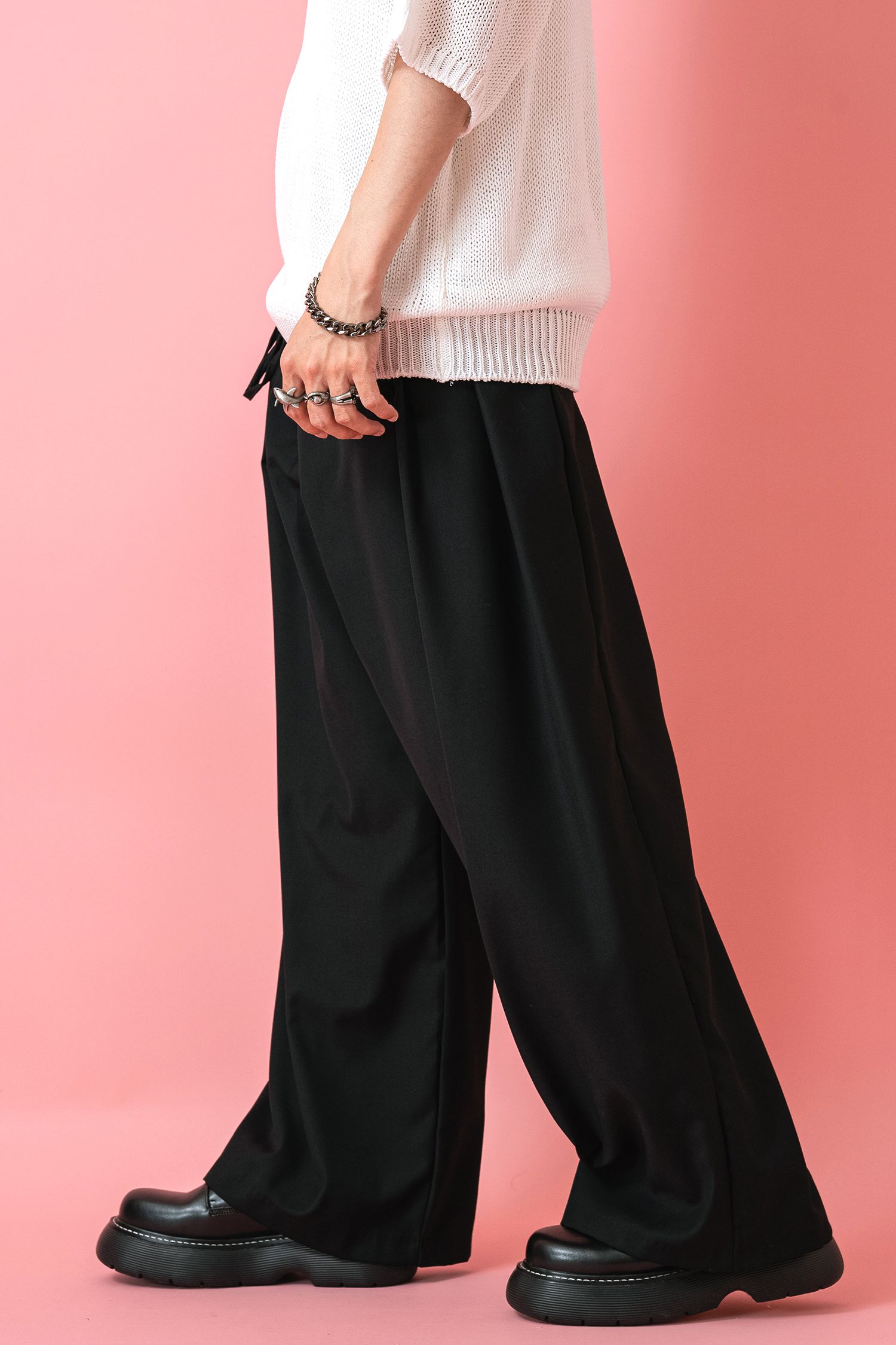 ロングコードベルトワイドラップパンツ / スラックス ankoROCK(アンコ