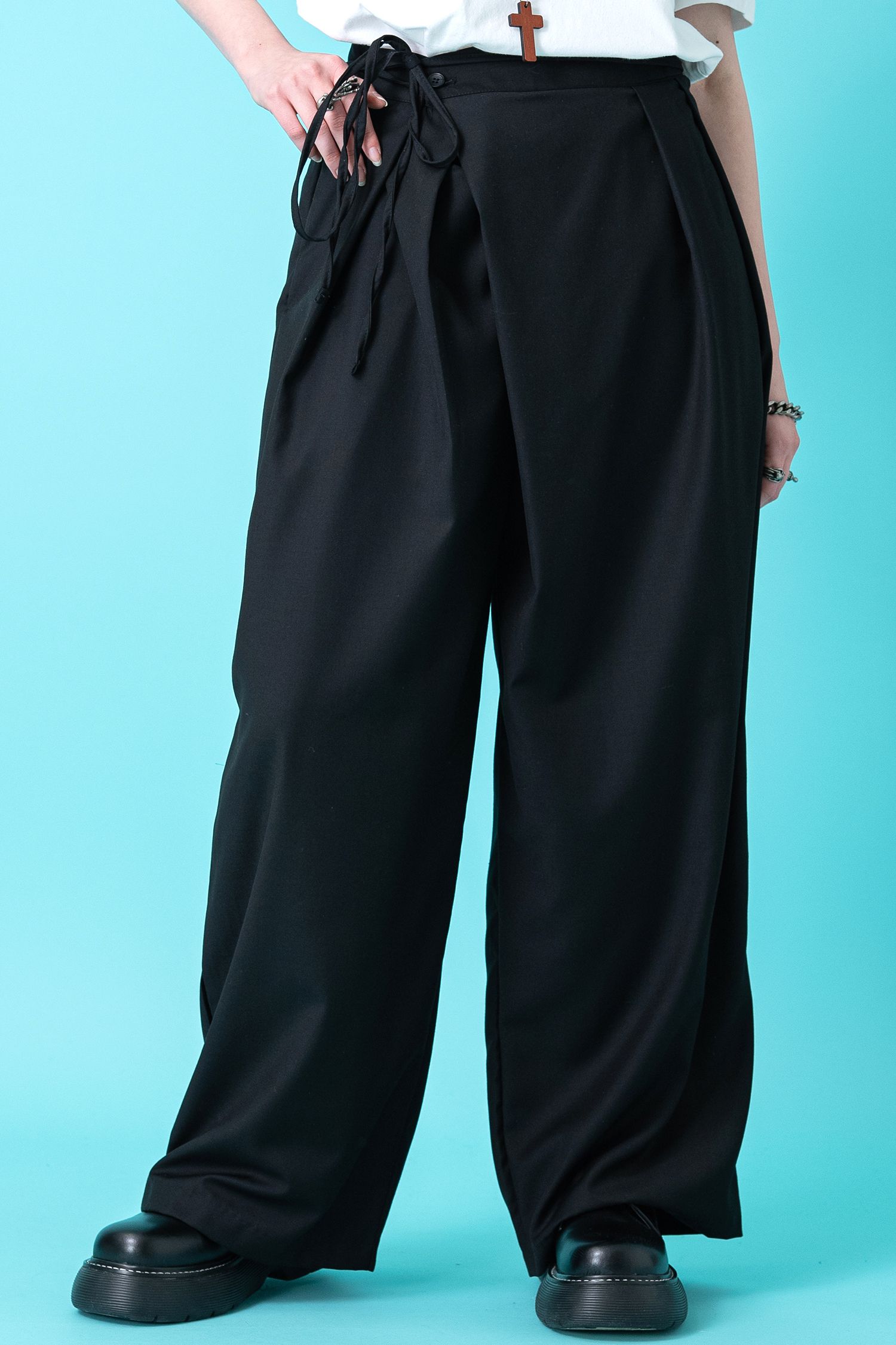 ロングコードベルトワイドラップパンツ / スラックス ankoROCK(アンコ