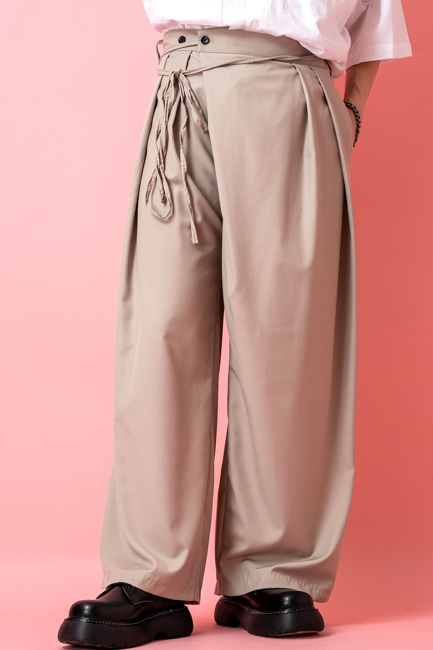 ロングコードベルトワイドラップパンツ / スラックス ankoROCK(アンコ