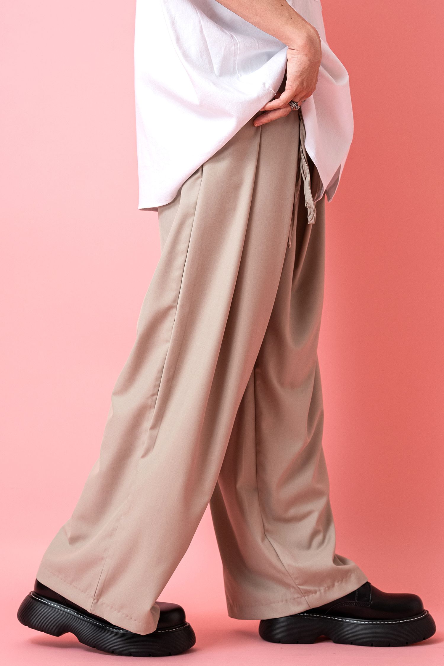 ロングコードベルトワイドラップパンツ / スラックス ankoROCK(アンコ