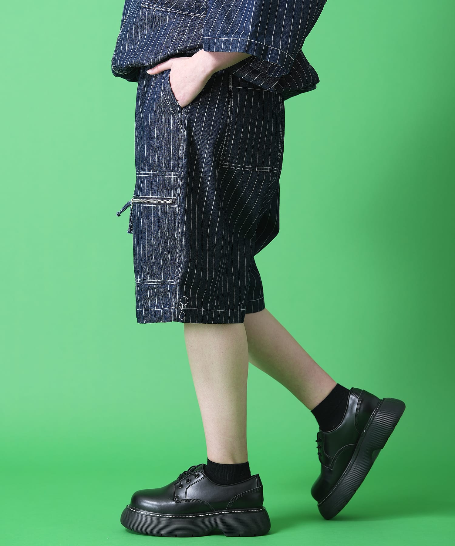 anuans スラックス パンツ ツータックワイドパンツ レディース