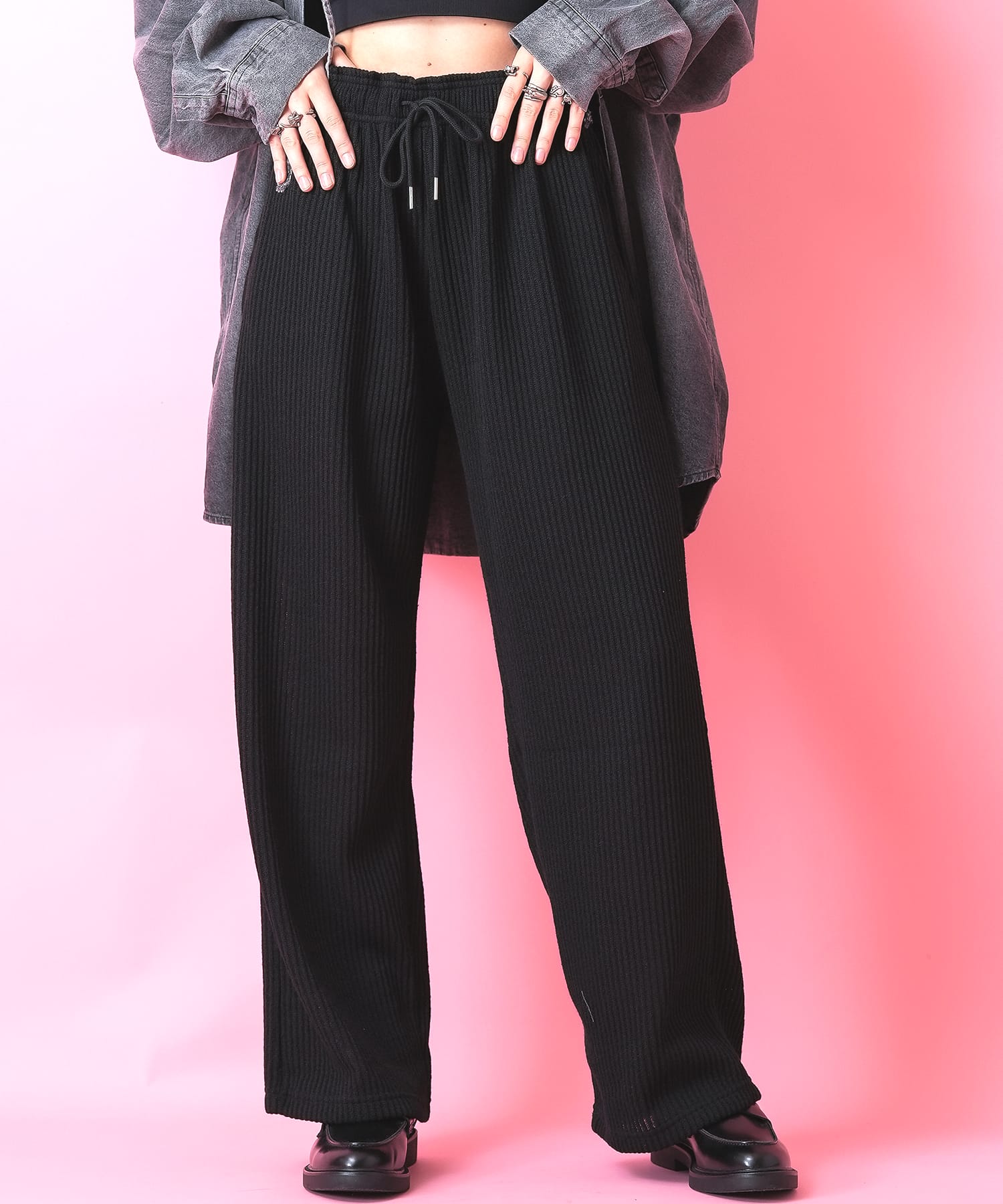 ❤️SALE❤️⑤ ankorock サルエルパンツ　黒　アンコロック アンコロック サルエルパンツ ❤️SALE❤️⑤ ankorock サルエルパンツ