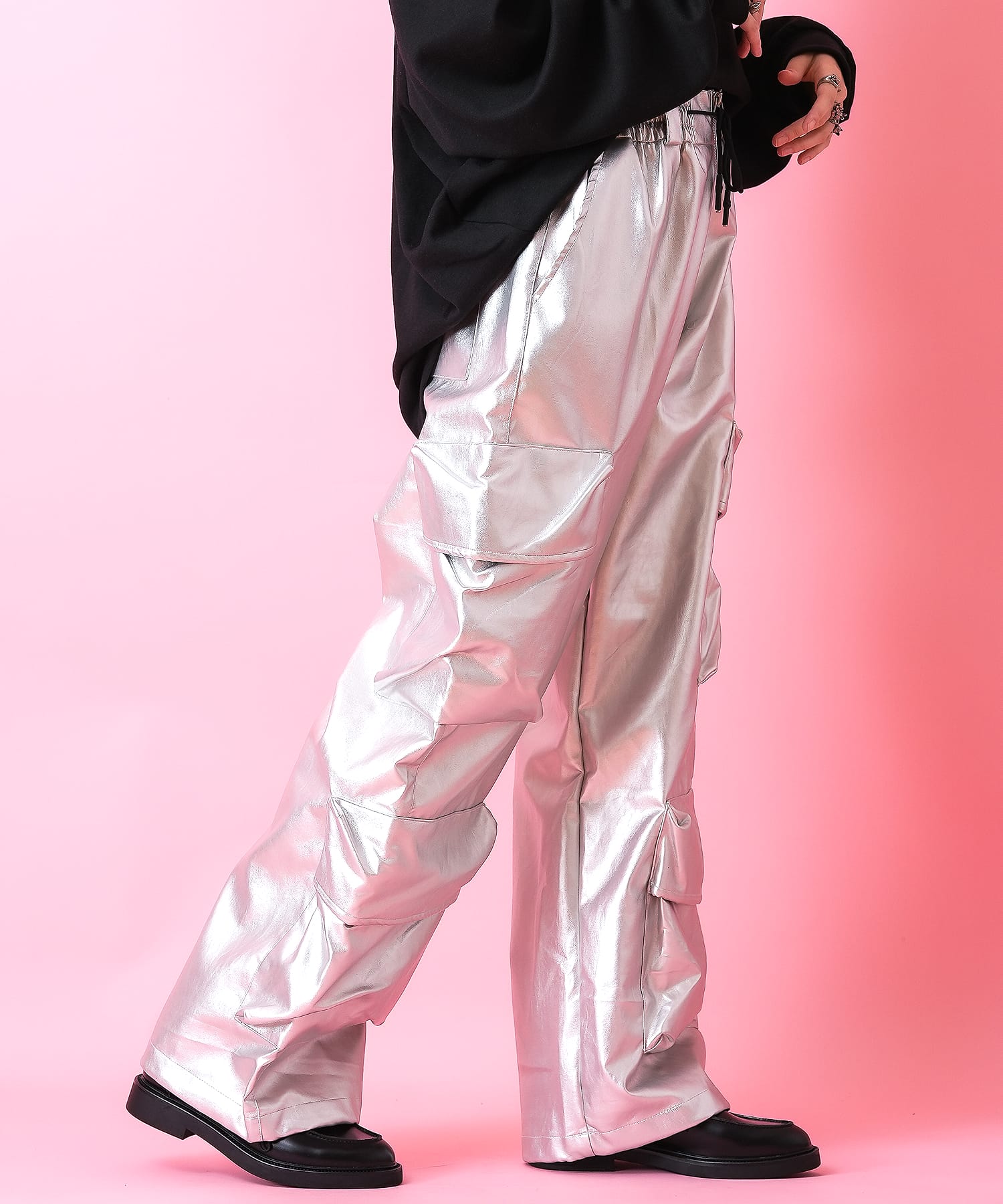 パンツ huabian83 ankorock ankoROCK アンコロック ワイドパンツ メンズ フレアパンツ レディース