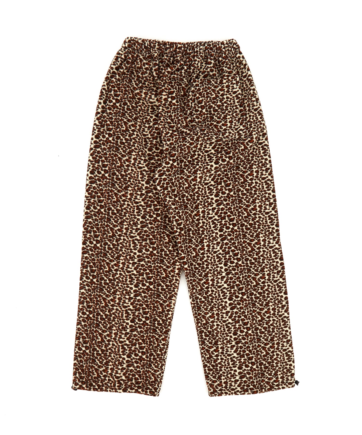 レオパード裏起毛フリースワイドイージーパンツ / メンズ レディース