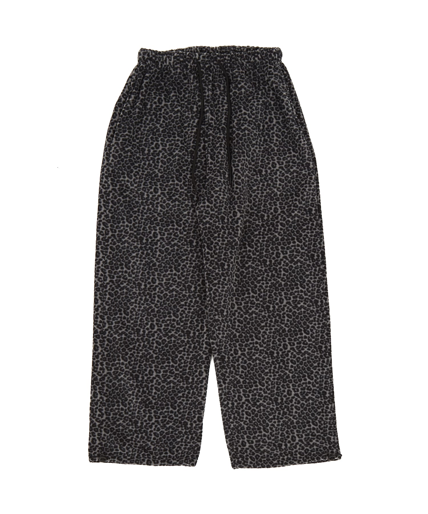 レオパード裏起毛フリースワイドイージーパンツ / メンズ レディース 