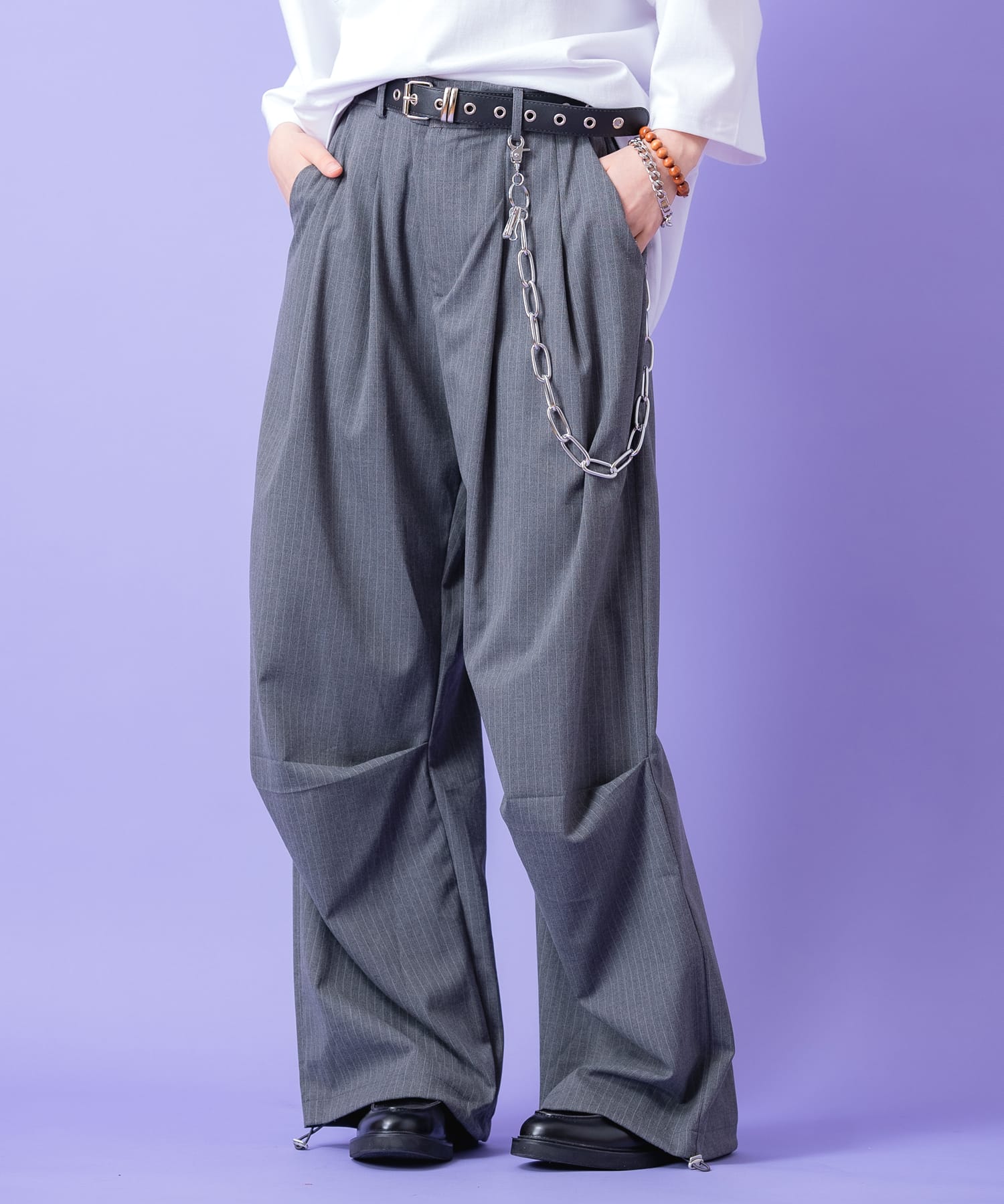 ほぼ未使用 アンコロック サルエルパンツ ワイドカーゴ ブラック フリーサイズ Amazon | [アンコロック] サルエルパンツ ジョッパーズパンツ
