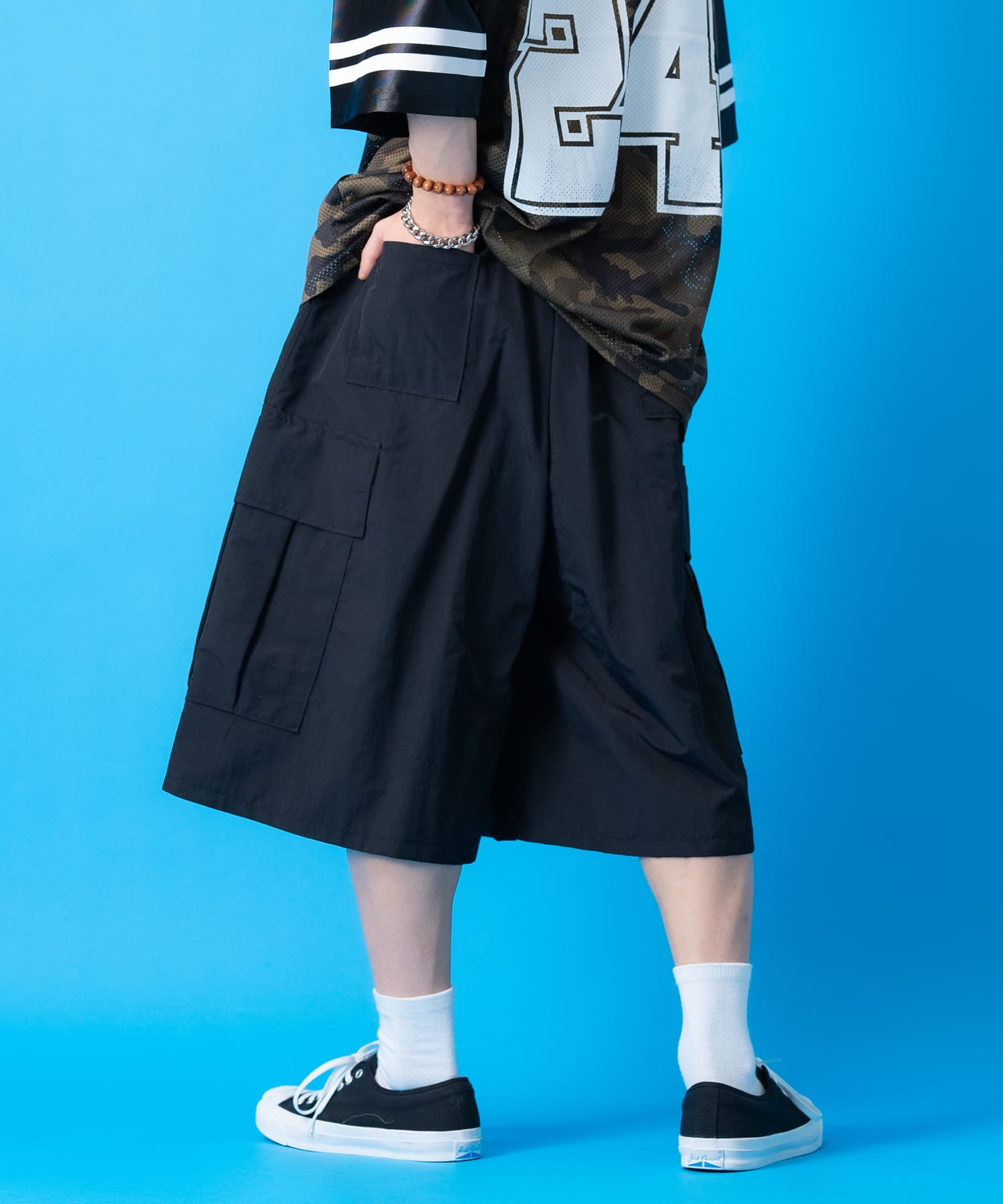 スーパービッグナイロンカーゴハーフパンツ / メンズ レディース ユニ スーパービッグナイロンカーゴハーフパンツ / メンズ レディース ユニ