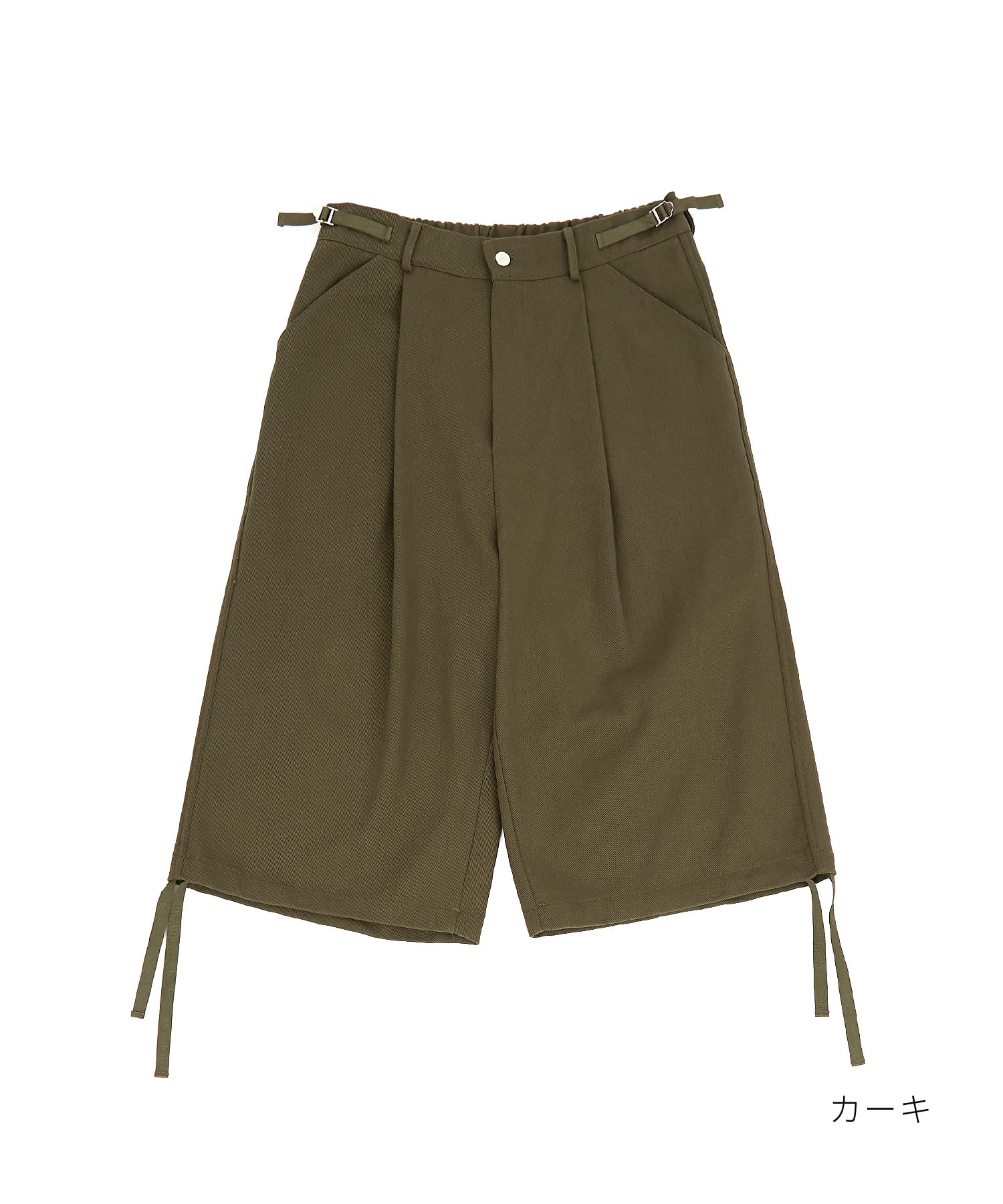 ウエストサイドベルト1タックキャンバスコットンスーパーワイドハーフ