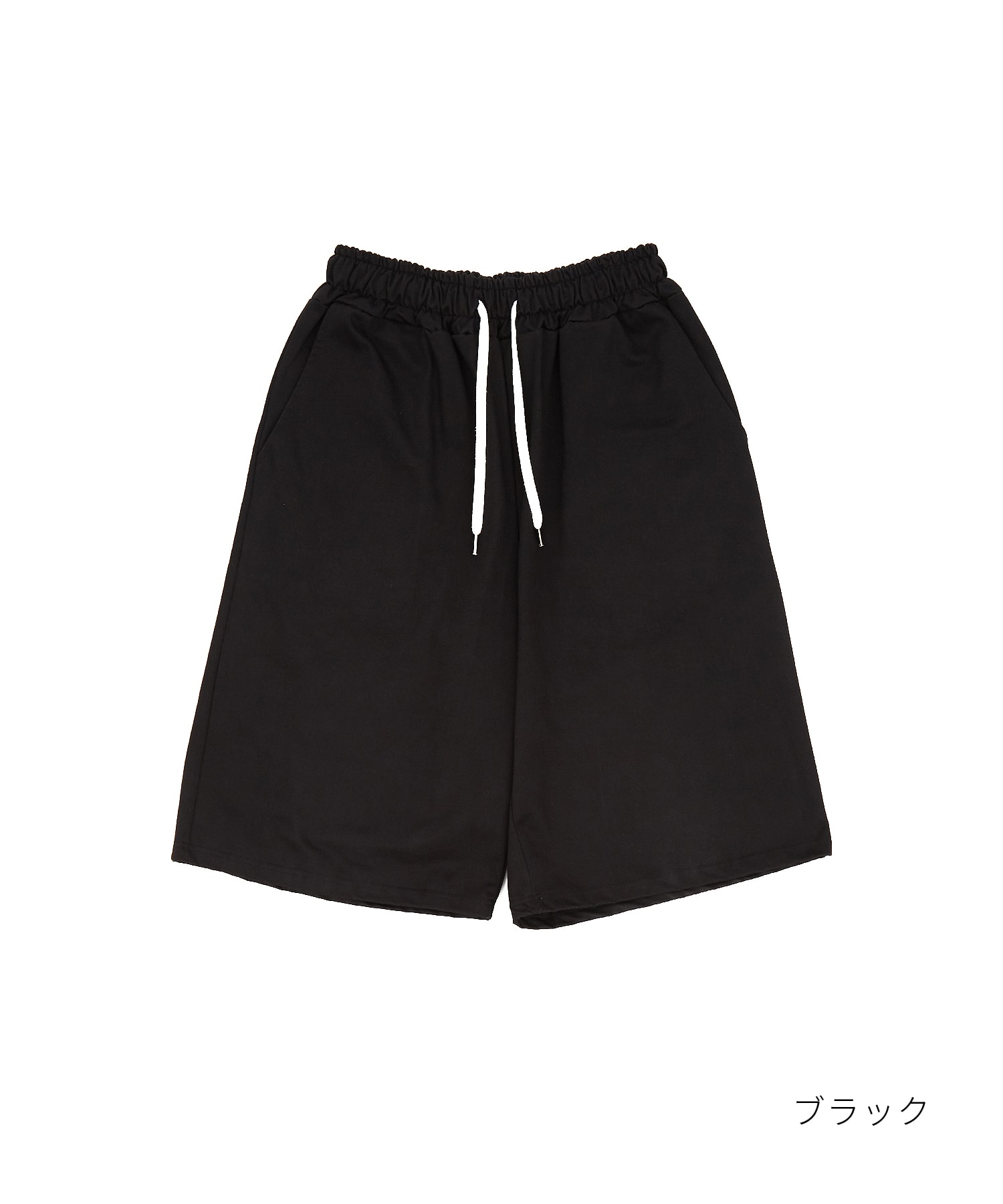 コットンワークワイドハーフパンツ / メンズ レディース ユニセックス