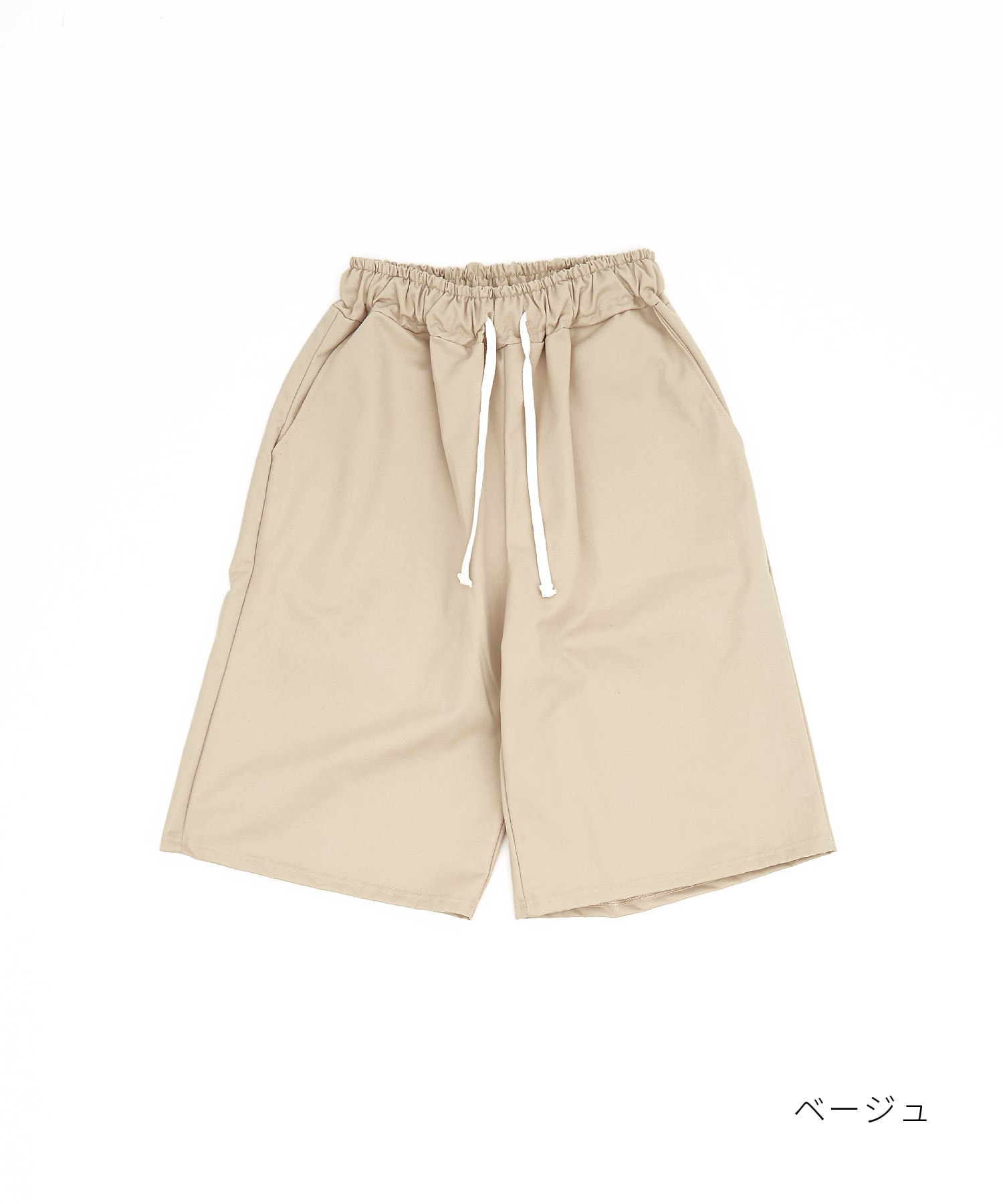 コットンワークワイドハーフパンツ / メンズ レディース ユニセックス