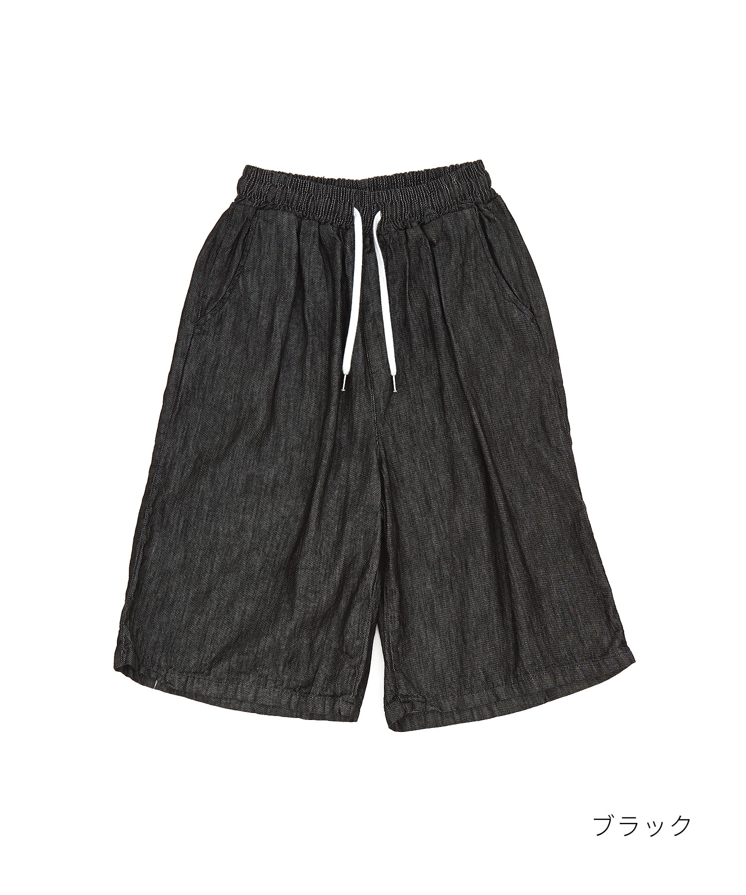 voaaov ワイドデニム ジョーツ ハープパンツ 無加工デニムワイドハーフパンツ / メンズ レディース ユニセックス