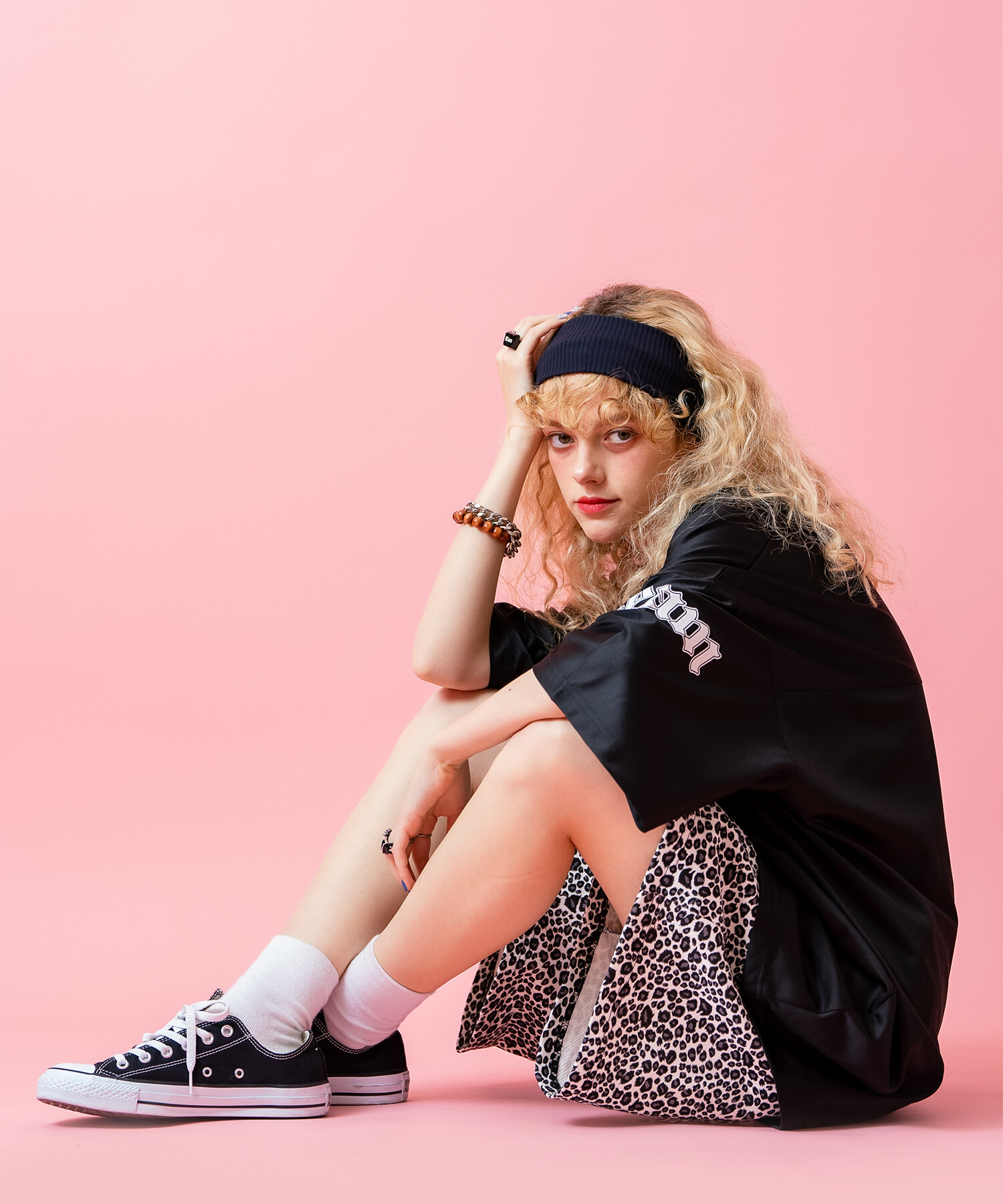 BLACK EYE PATCH 美品 レオパード スウェット ショーツ M 緑 BLACK EYE PATCH 美品 レオパード スウェット ショーツ M 緑