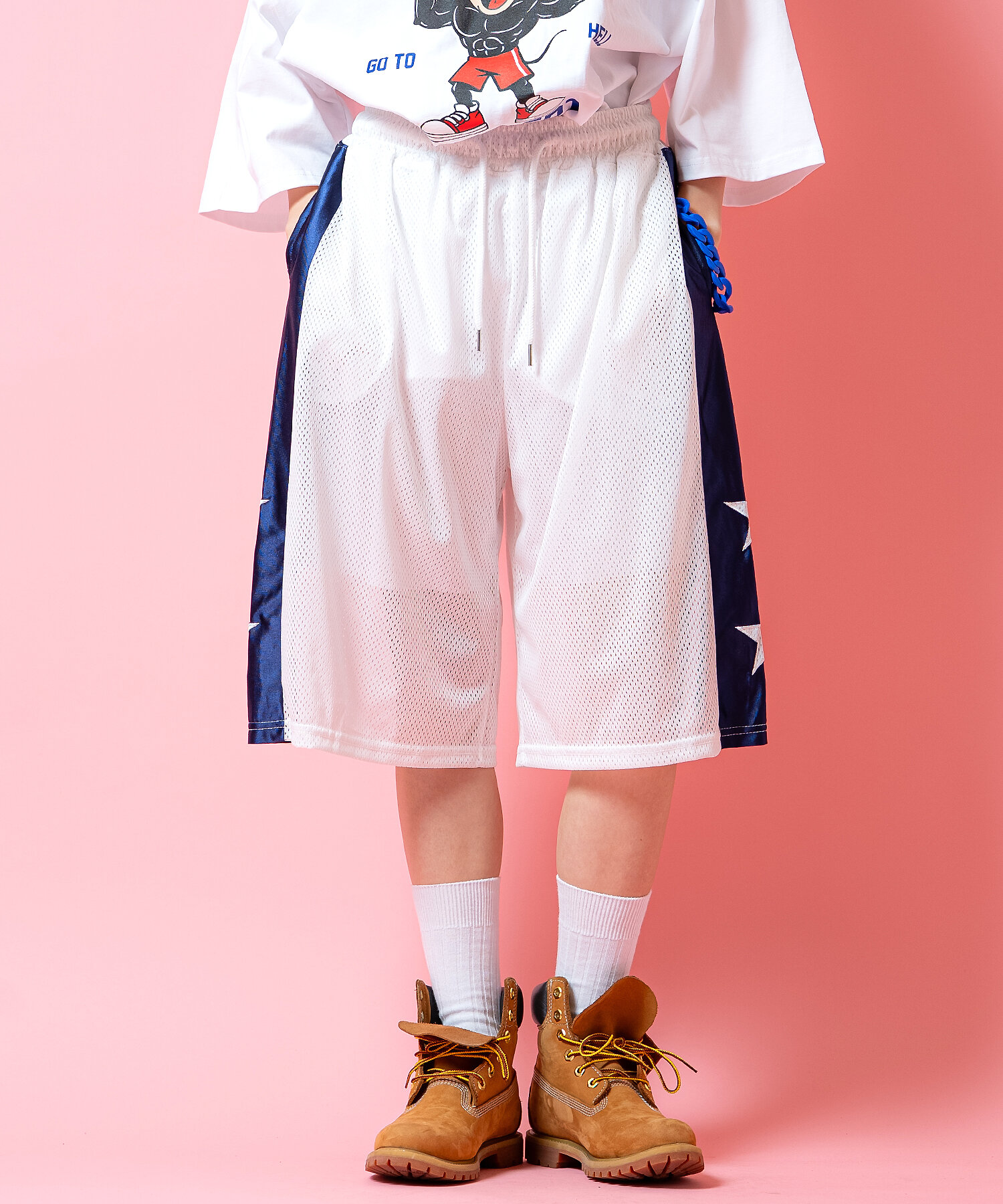 メッシュハーフパンツ(set0611とセットアップ可) / ユニセックス