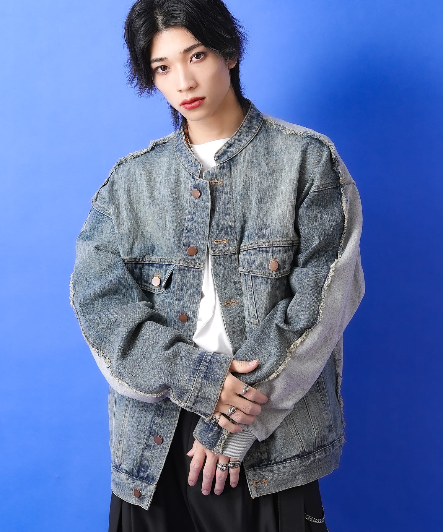 a.p.o.v. -ankoROCK's select- デニム×スウェットスウィッチGジャン 