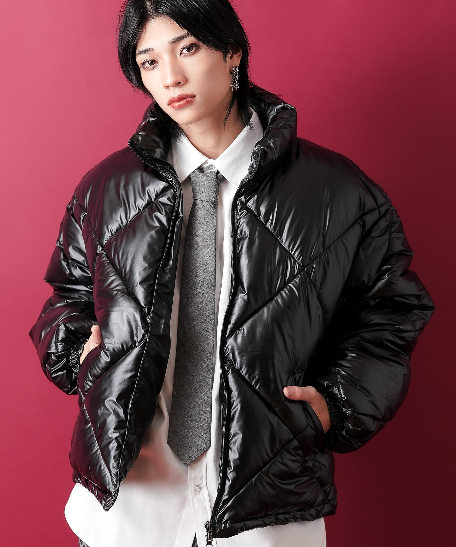 【期間限定 5％OFF】 a.p.o.v. -ankoROCK's select- リバーシブルキルティング中綿ジャケット