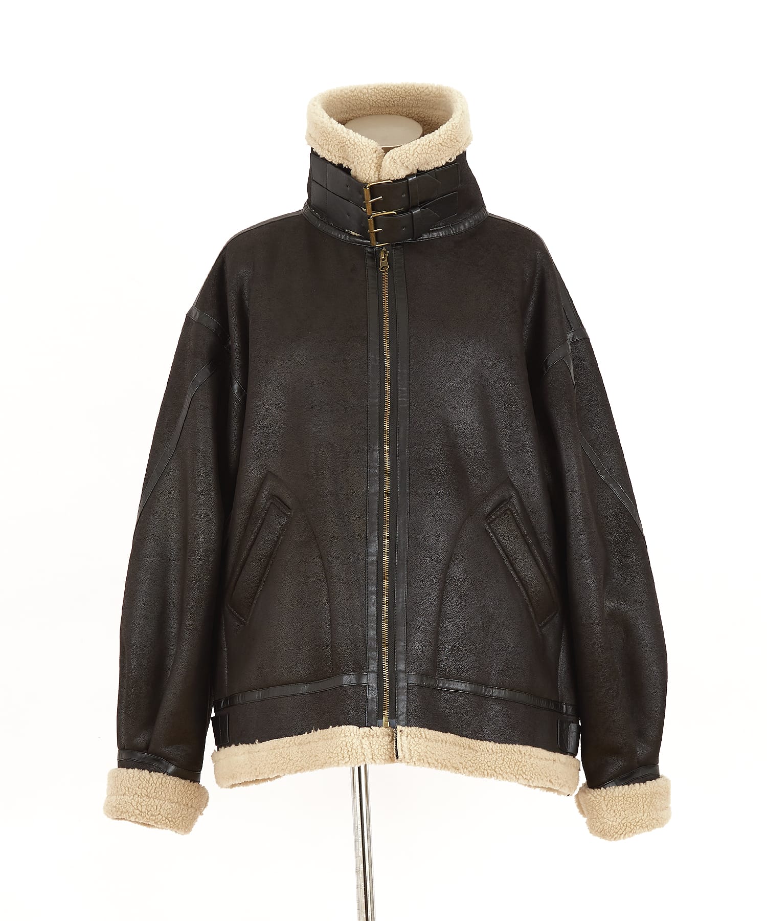 【古着】B-3 フライトジャケット ムートンコート The TWENTYSEVEN ムートンジャケット ムートンコート