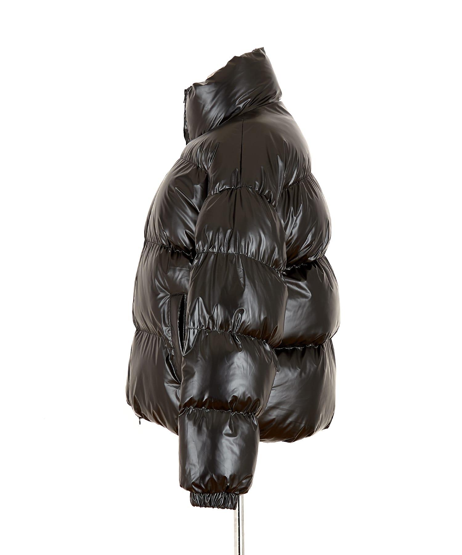 シャイニーキルティングオーバーサイズ中綿ジャケット / メンズ