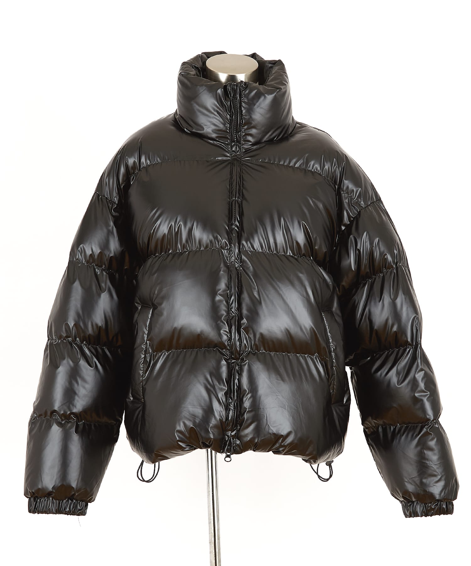 シャイニーキルティングオーバーサイズ中綿ジャケット / メンズ