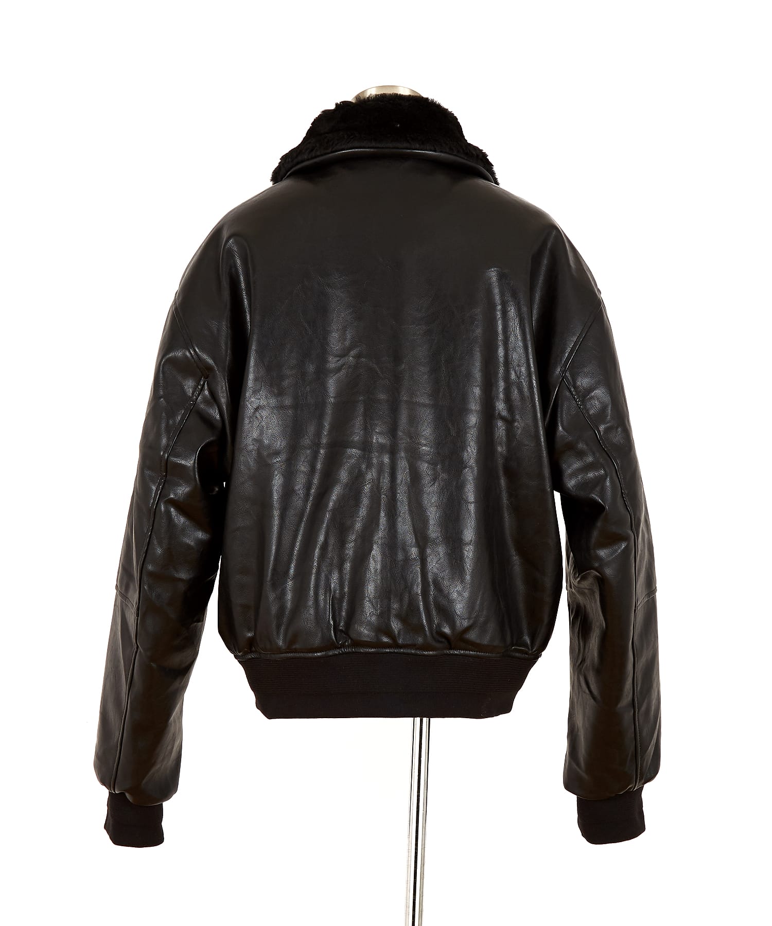 ファー襟合成皮革G-1フライトジャケット / ブルゾン メンズ レディース  